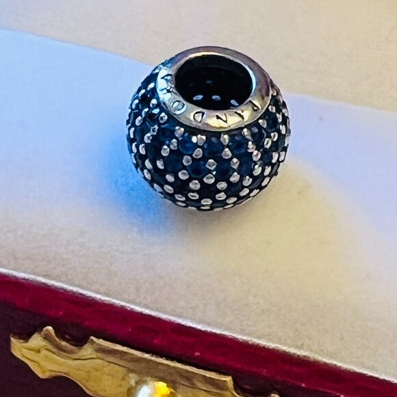 Pandora Pave Lights Charm with Blue Crystals and .925 Sterling Silver Core - Picture 3 of 7